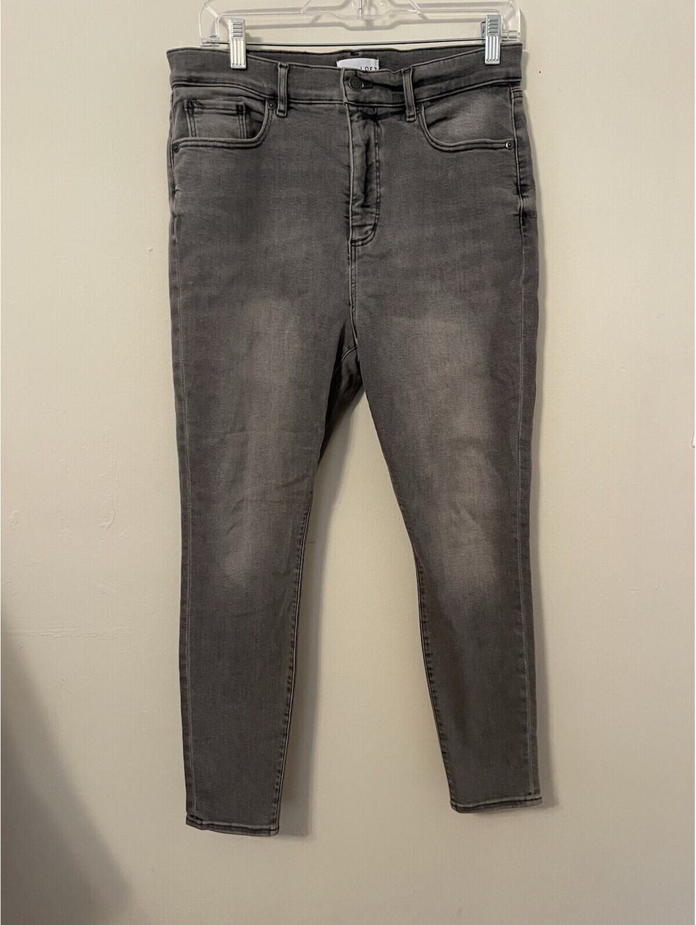 Ann Taylor LOFT The Sculpt Jeggings Jeans 31 / 12 Womens High Rise Gray